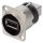 NEUTRIK® USB, 4-pol , Metall-, Patch-Einbaubuchse, vergoldete(r) Kontakt(e), Type D, nickelfarben