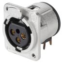 NEUTRIK® XLR, 3-pol , Metall-, Printtechnik...