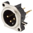 NEUTRIK® XLR, 3-pol , Metall-, Printtechnik...