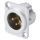 NEUTRIK® XLR, 3-pol , Metall-, Löttechnik-Einbaustecker, vergoldete(r) Kontakt(e), Type D, chromfarben