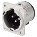 NEUTRIK® XLR, 3-pol , Metall-,...