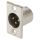 NEUTRIK® XLR, 3-pol , Metall-, Löttechnik-Einbaustecker, versilberte(r) Kontakt(e), Type P, nickelfarben