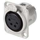 NEUTRIK® XLR, 4-pol , Metall-,...