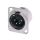 NEUTRIK® XLR, 4-pol , Metall-, Löttechnik-Einbaustecker, versilberte(r) Kontakt(e), Type D, nickelfarben
