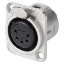 NEUTRIK® XLR, 5-pol , Metall-,...