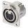 NEUTRIK® XLR, 5-pol , Metall-, Löttechnik-Einbaubuchse, versilberte(r) Kontakt(e), Type D M3, nickelfarben