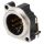 NEUTRIK® XLR, 5-pol , Metall-, Printtechnik horizontal-Einbaustecker, hartvergoldete(r) Kontakt(e), Type B, nickelfarben