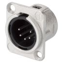 NEUTRIK® XLR, 5-pol , Metall-,...
