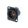NEUTRIK® XLR, 5-pol , Metall-, Löttechnik-Einbaustecker, vergoldete(r) Kontakt(e), Type D, schwarz verchromt