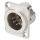 NEUTRIK® XLR, 5-pol , Metall-, Löttechnik-Einbaustecker, versilberte(r) Kontakt(e), Type D, nickelfarben