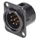 NEUTRIK® XLR, 6-pol , Metall-,...