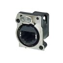 NEUTRIK® vergoldet, RJ45, PCB Vertikal, A-Flansch,...