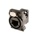 NEUTRIK® vergoldet, RJ45, PCB Vertikal, A-Flansch,...
