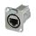 NEUTRIK® RJ45 CAT.6A, 8-pol , Metall-, Patch-Einbaubuchse, Type D, nickelfarben