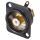 NEUTRIK® Cinch (RCA), 2-pol , Metall-, Löttechnik-Einbaubuchse, vergoldete(r) Kontakt(e), Type D, schwarz verchromt
