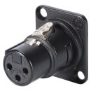 NEUTRIK® XLR, 3-pol , Metall-,...