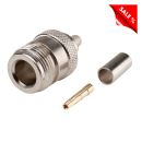Telegärtner RG58 Crimp-Kabelbuchse, gerade