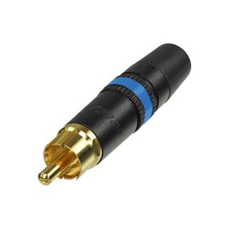 NEUTRIK Cinch (RCA), 2-pol , Kunststoff-, Lttechnik-Kabelstecker, vergoldete(r) Kontakt(e), gerade, schwarz