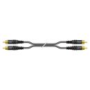 RCA-Cinch-Patchkabel, unsymmetrisch SC-Onyx, 1  x  0,25...