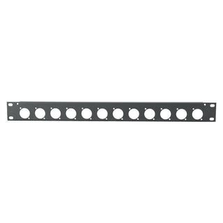 Sommer cable Rack Panel, Universal D-Serie, 1 HE, 1 HE, Stahlblech, vz. 1.5mm, grau
