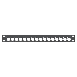 Sommer cable Rack Panel, Universal D-Serie, 1 HE, 1 HE, Stahlblech, vz. 1.5mm, anthrazit