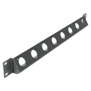 Sommer cable Rack Panel, Universal D-Serie 30° abgewinkelt, 1 HE, 1 HE, Stahlblech, vz. 1.5mm, anthrazit