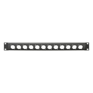 Sommer cable Rack Panel, Universal D-Serie 30° abgewinkelt, 1 HE, 1 HE, Stahlblech, vz. 1.5mm, grau
