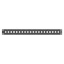 Sommer cable Rack Panel, mit BNC Bohrungen, Aluminium...