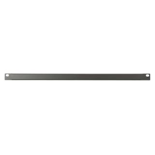 Rack Panel, Leer, Oberfläche RAL 9011 glatt matt, 0,5 HE, Stahlblech, 1.2mm, schwarz