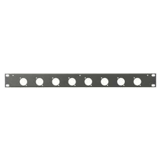Rack Panel, Universal D-Serie, Oberfläche RAL 9011 glatt matt, 1 HE, Stahlblech, 1.2mm, schwarz