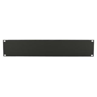 Rack Panel, Leer, 1,2 mm, Stahl, 2 HE, schwarz