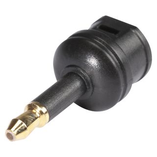 HICON  Adapter | TOSLINK female/Mini-Plug male gerade, schwarz