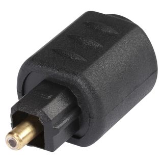 Adapter | Mini-Plug male/TOSLINK male gerade, schwarz
