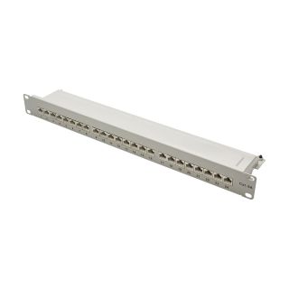 19? PATCHPANEL, CAT.6a, 500 MHz, 1 HE, abwrtskompatibel zu CAT.5e und CAT.6