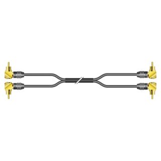 RCA-Cinch-Patchkabel, unsymmetrisch SC-Quantum Highflex, 2  x  0,14 mm² | RCA-Cinch / RCA-Cinch, HICON | 02/00 | 5,00m
