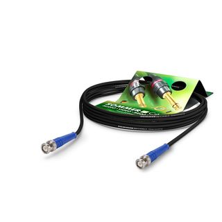 HF-Kabel RG-Classic 50 Ohm, 1  x  0,48 mm | BNC / BNC, HICON | 0,50m | schwarz | blau