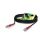Video-RG / HF-Kabel RG-Classic 75 O, 1  x  0,28 mm² | BNC / BNC, HICON | 10,00m | schwarz | rot