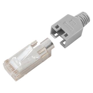 HIROSE RJ45 CAT.5e, 8-pol , Kunststoff-, Crimp-Kabelstecker, vergoldete(r) Kontakt(e), gerade | grn