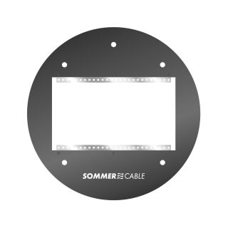 Sommer cable Frontblech mit Aufnahme für 4 BE SYSBOXX-Frontbleche für GT310 und HT-Modelle, anthrazit RAL7016