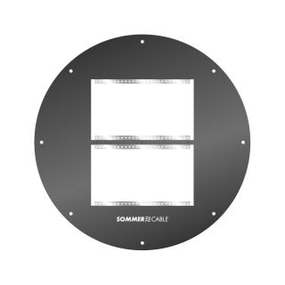 Sommer cable Frontblech mit Aufnahme fr 2 x 4 BE SYSBOXX-Frontbleche fr GT450 und SD-Modelle, anthrazit RAL7016