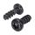 Schraube, M3 x 8 Linsenschraube PT, Torx 8, VPE: 25 Stk. für GROOVE+ BOXX XLR-Montage, schwarz