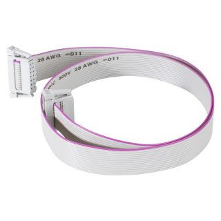 Flachbandkabel, 2 x 14pol Flachsteck-Buchsen, verriegelbar für SYS-Gehäuseserien