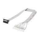 Flachbandkabel, 1 x 14pol Flachsteck-Buchse, verriegelbar...