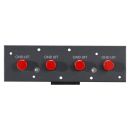 Groundlift-Modul, 4 x Groundliftschalter, 1 HE, 3 BE...