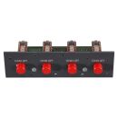 Groundlift-Modul, 4 x Groundliftschalter, 1 HE, 3 BE...