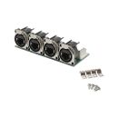Steckverbinder-Modul 4 x NEUTRIK® etherCON® NE8...