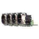 Steckverbinder-Modul 4 x XLR B-Serie, 3-pol , 1 HE, 3 BE,...