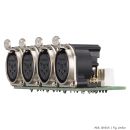 Steckverbinder-Modul 4 x XLR B-Serie female, 5-pol , 1...