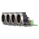 Steckverbinder-Modul 4 x XLR B-Serie, 5-pol , 1 HE, 3 BE,...