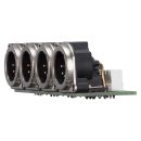 Steckverbinder-Modul 4 x XLR B-Serie, 5-pol , 1 HE, 3 BE,...